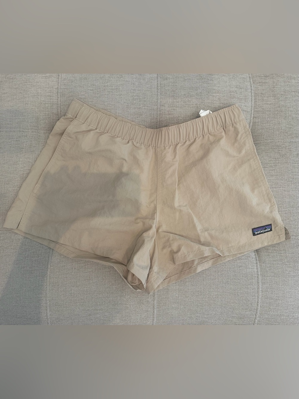 Patagonia Tan Elastic-Waist Shorts